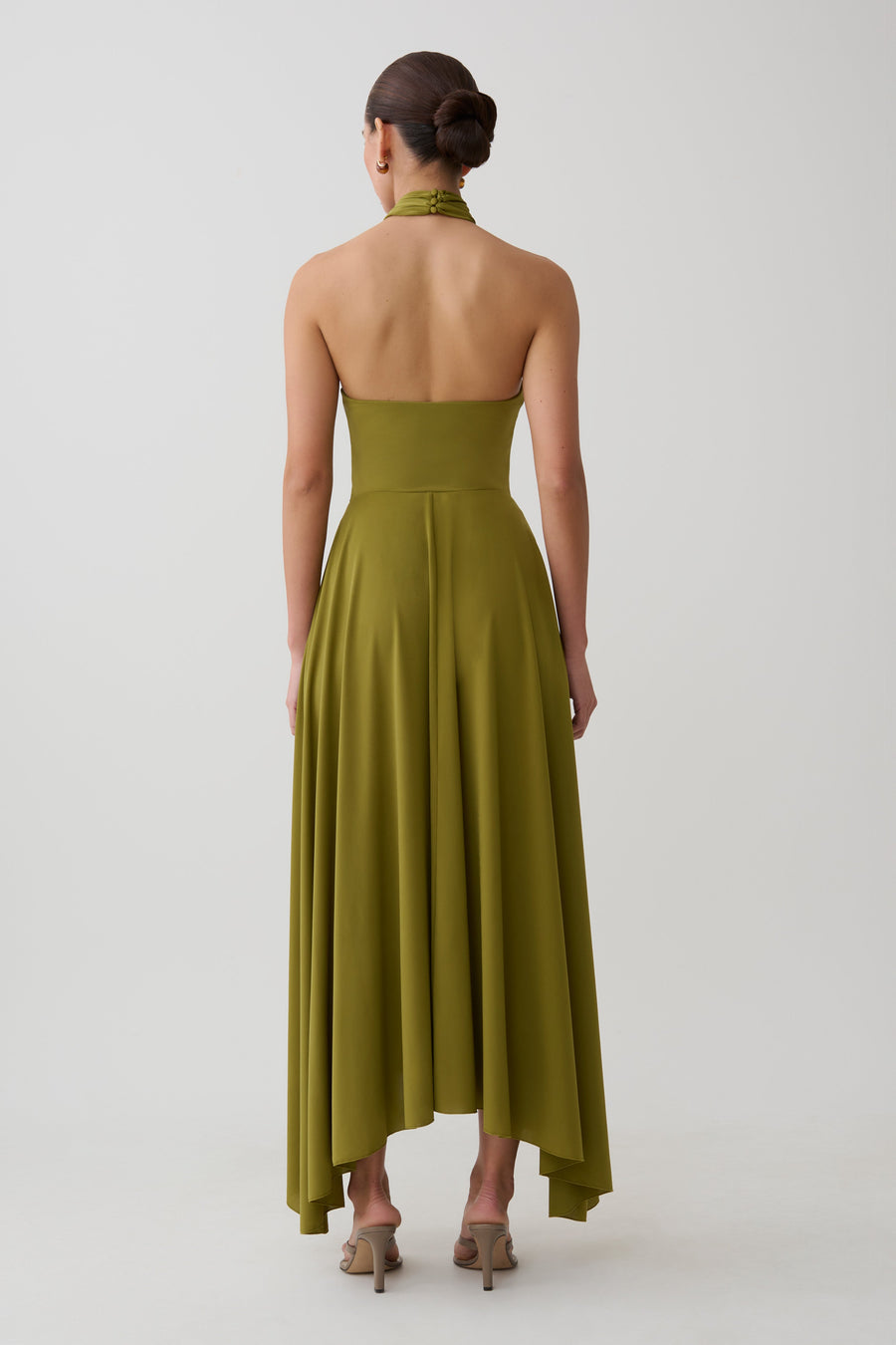 Bambi Dry Jersey Maxi Skirt - Martini Olive