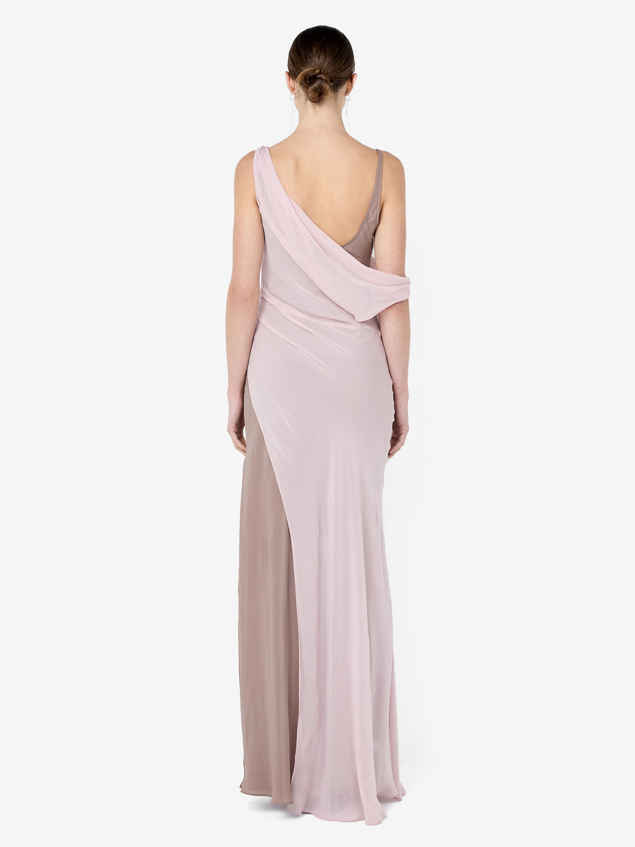 AUGUSTIN ASYM MAXI DRESS - MAUVE/MAUVE SMOKE