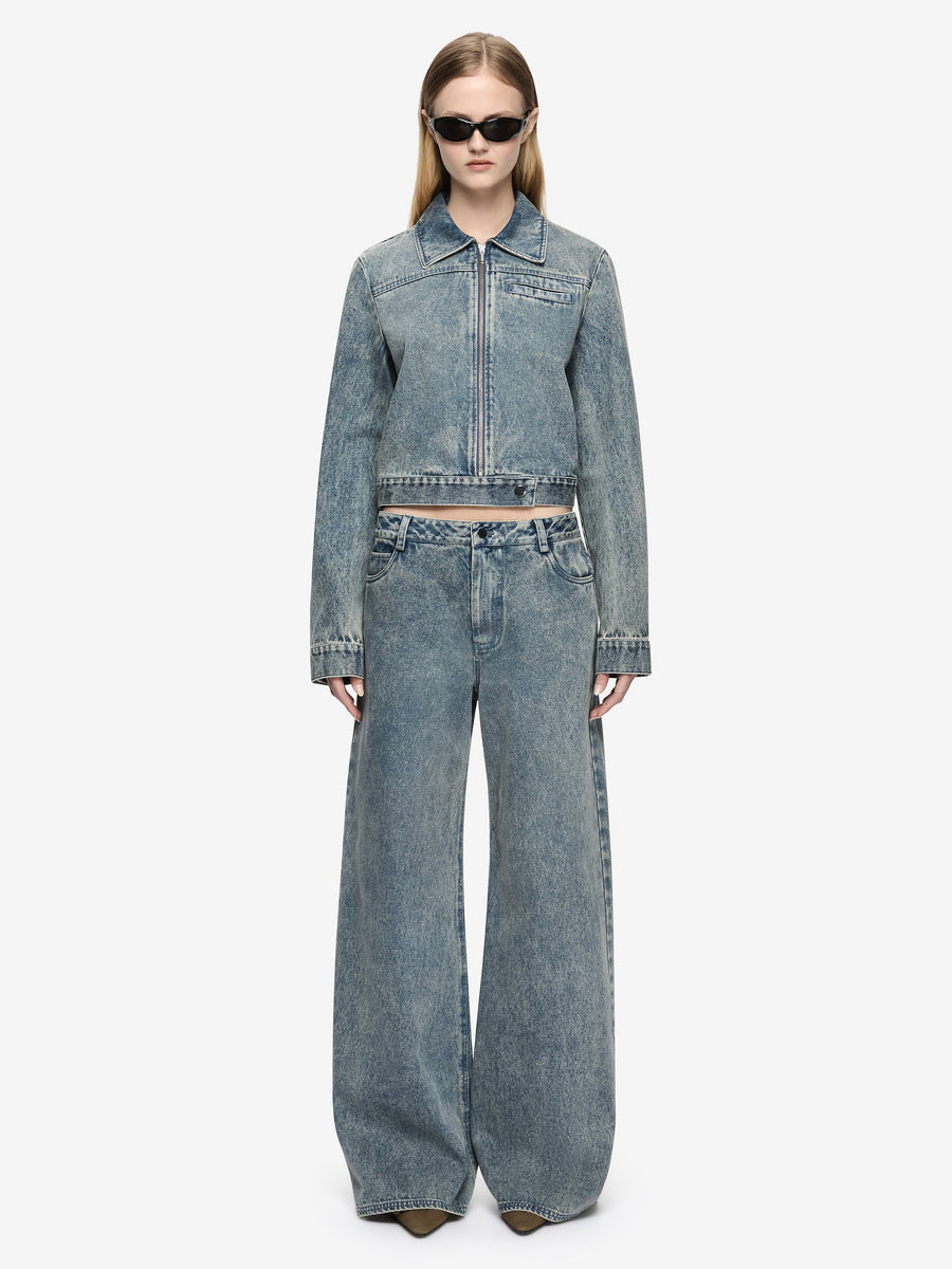 TEO CROPPED JACKET - PRINT
