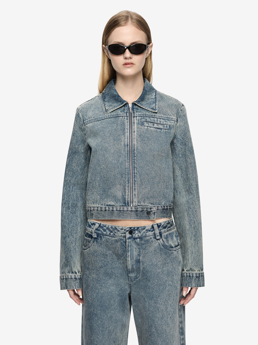 TEO CROPPED JACKET - PRINT