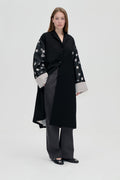 Bell Sleeve Coat - Bouquet In Pieces