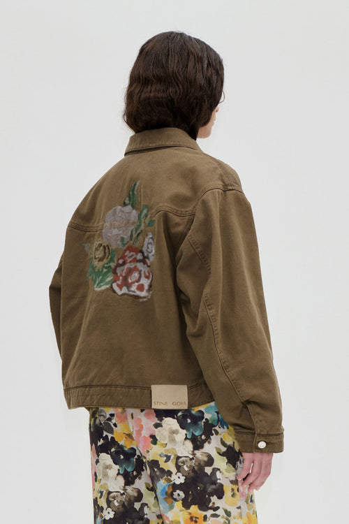 Circular Yoke Jacket - Ephemeral Bloom