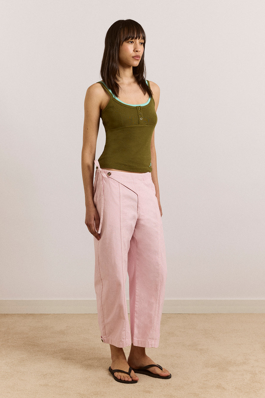 Britt Layered Cami - Green