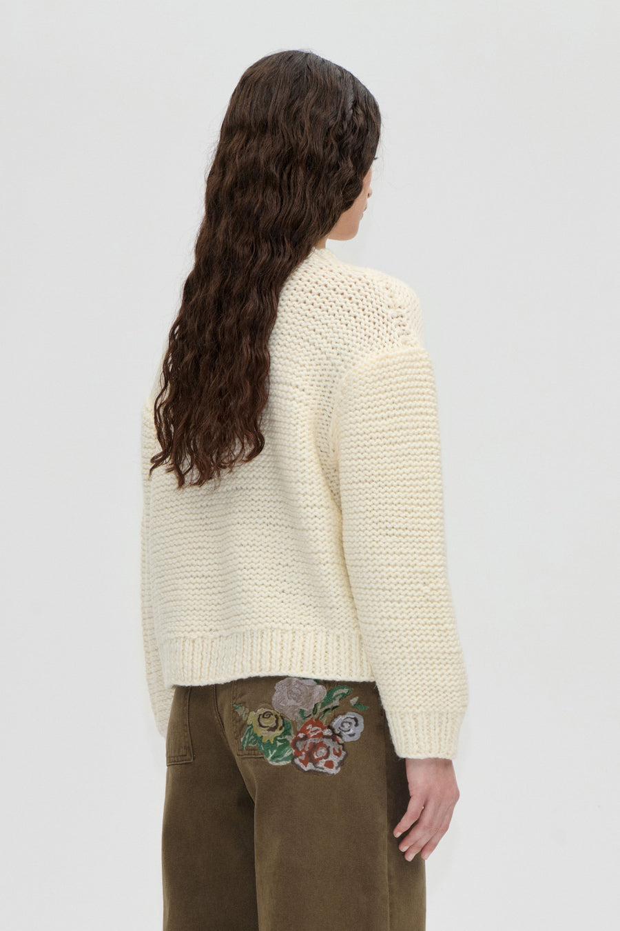 Handknit Sweater - Ephemeral Bloom
