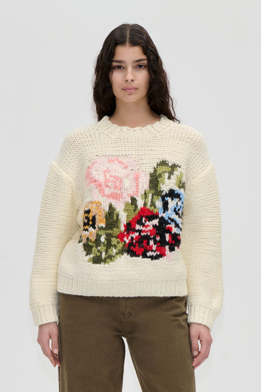 Handknit Sweater - Ephemeral Bloom