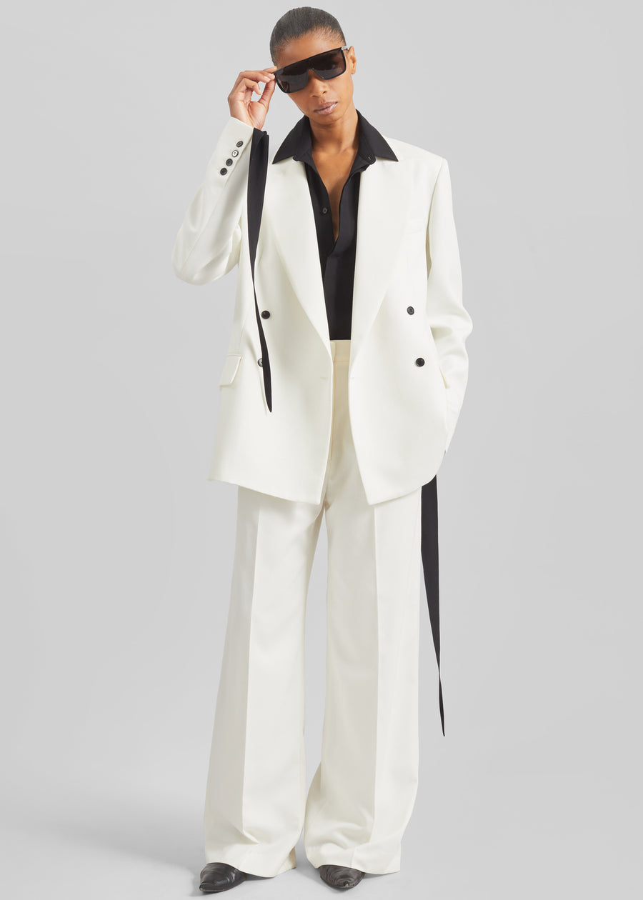 Newark Double Breasted Blazer - Ivory