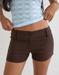Janei Hot Pants in Tailoring Truffle