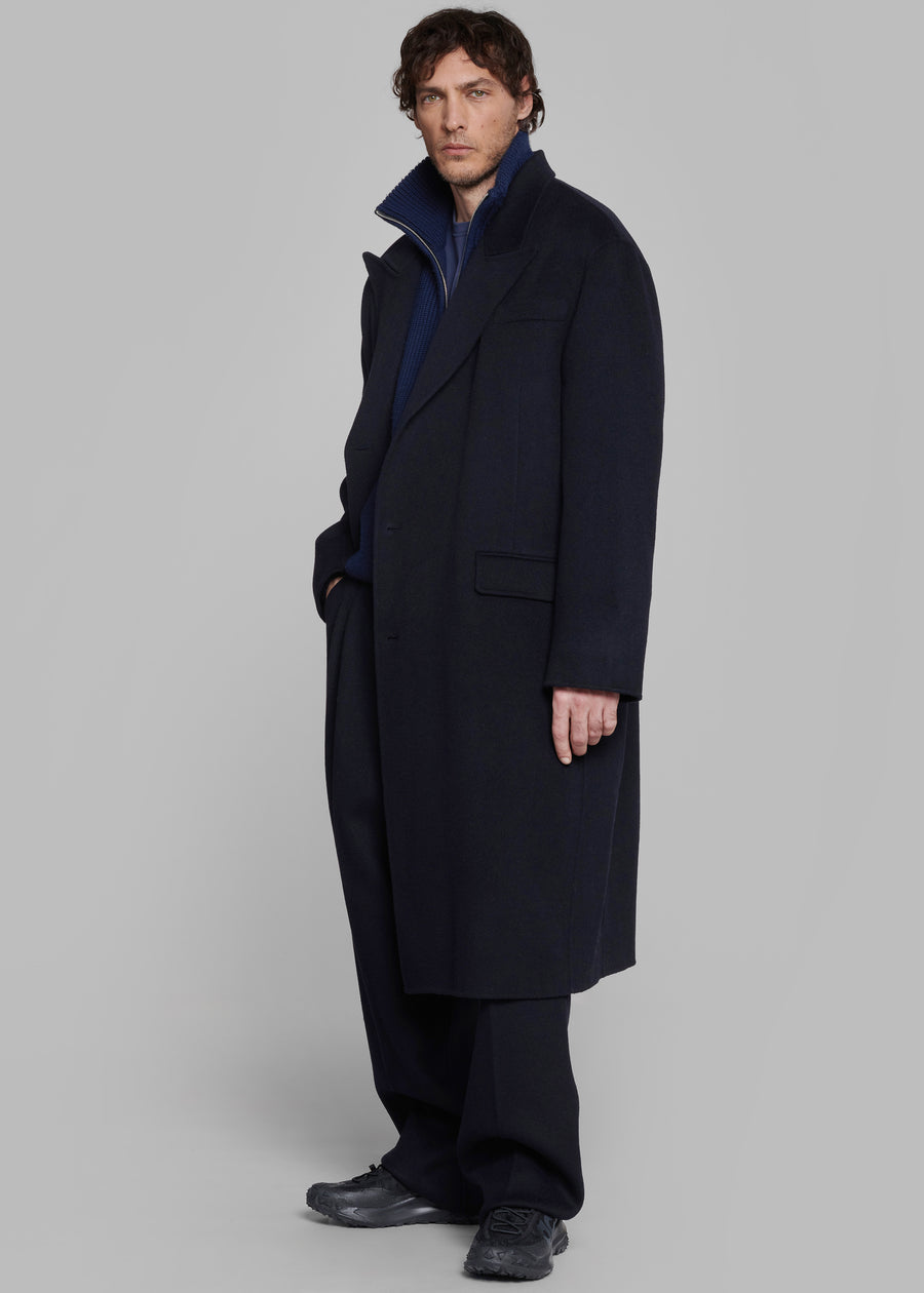 Paxton Wool Coat - Dark Navy