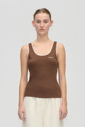 Rib Tank Top - Chicory Coffee