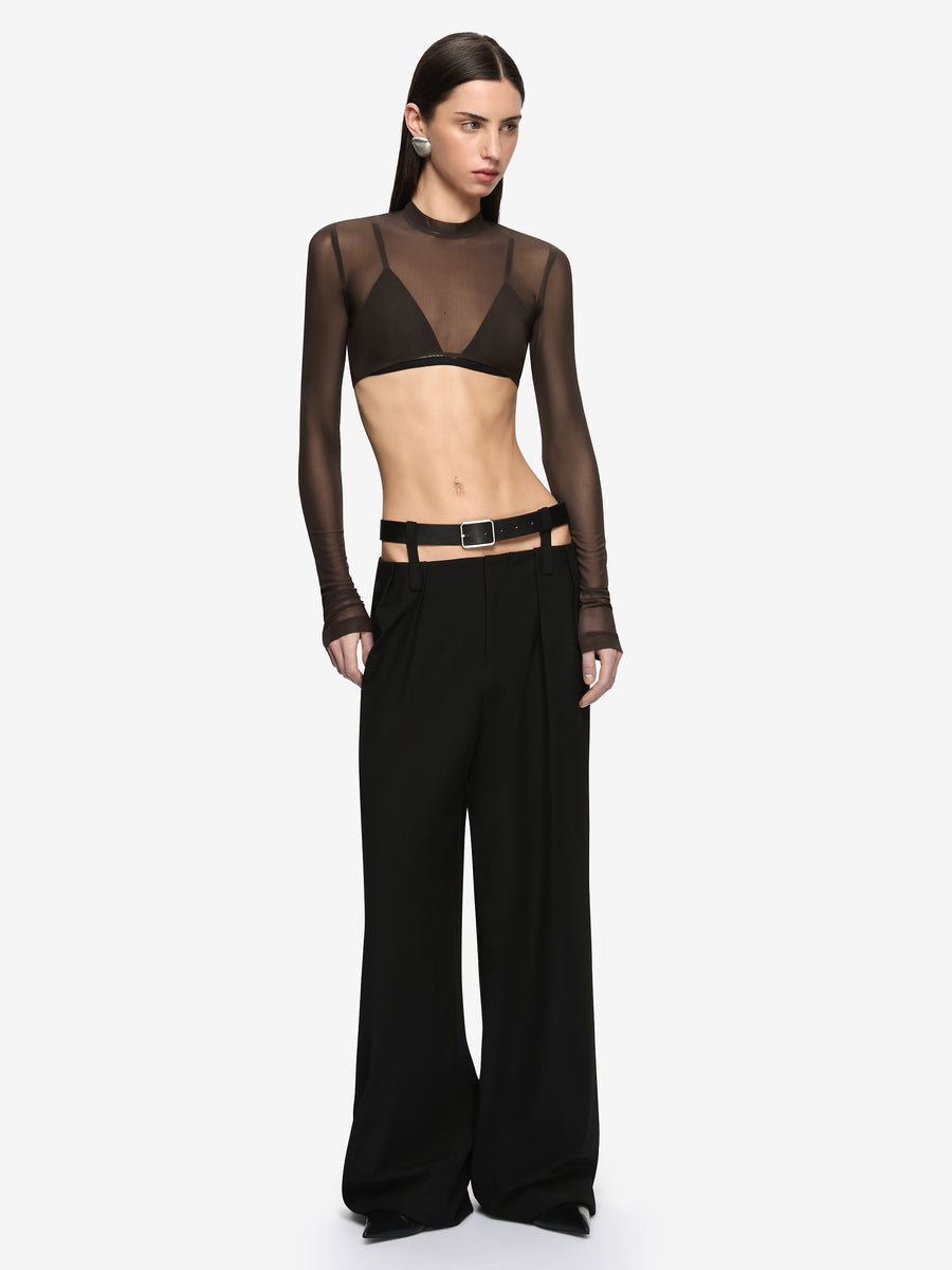HENLEY BELT PANT - BLACK