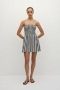 Corah Mini Dress Antique Navy Stripe - Final Sale