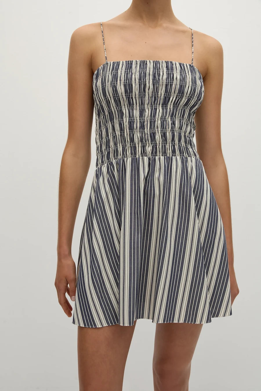 Corah Mini Dress Antique Navy Stripe - Final Sale