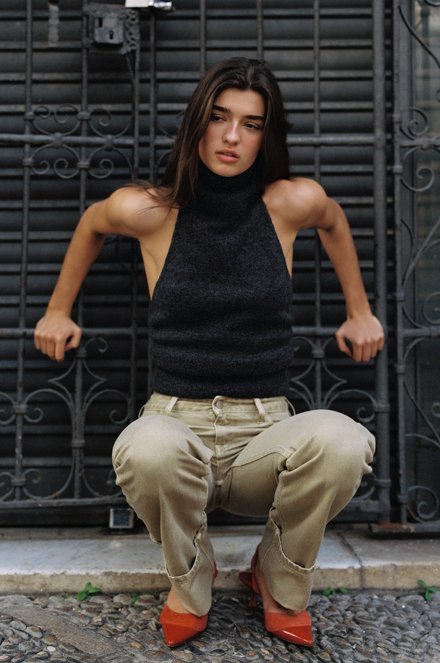 Alyssa Top | Charcoal