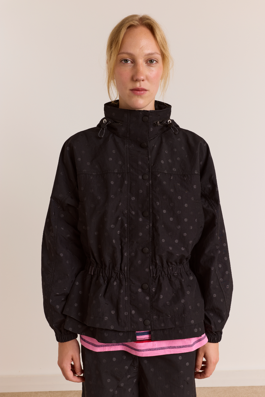 Athena Raincoat- Black Spot