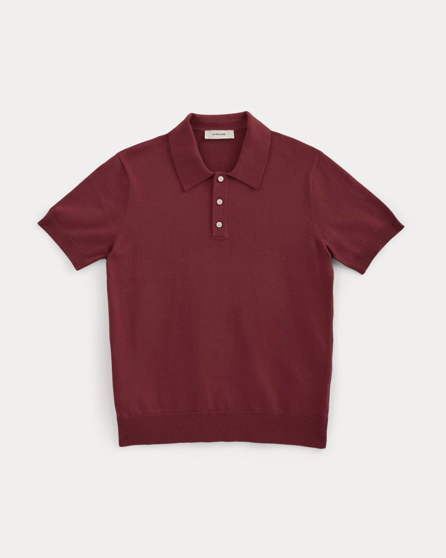No-Sweat Sweater Polo | Cabernet