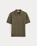 No-Sweat Sweater Polo | Heathered Olive Night