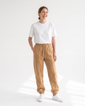 color::Camel|The Heavy Sweatpant in camel, on model