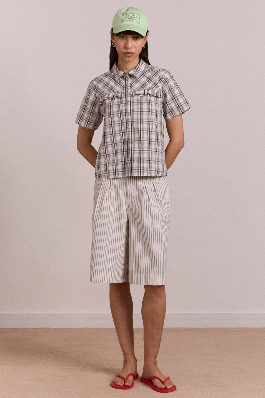Kirby Shirt - Greyscale Check