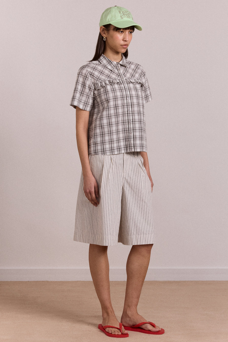 Kirby Shirt - Greyscale Check