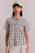 Kirby Shirt - Greyscale Check