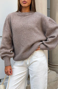 Sashi Knit Sweater Pebble